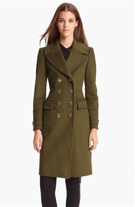 vintage burberry green wool jacket|burberry wool coat nordstrom.